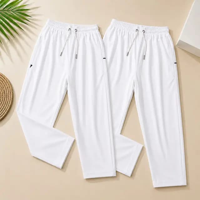 চায়না মাইক্রো স্টিচ প্রিমিয়াম পায়জামা 2 pcs (White + White )
