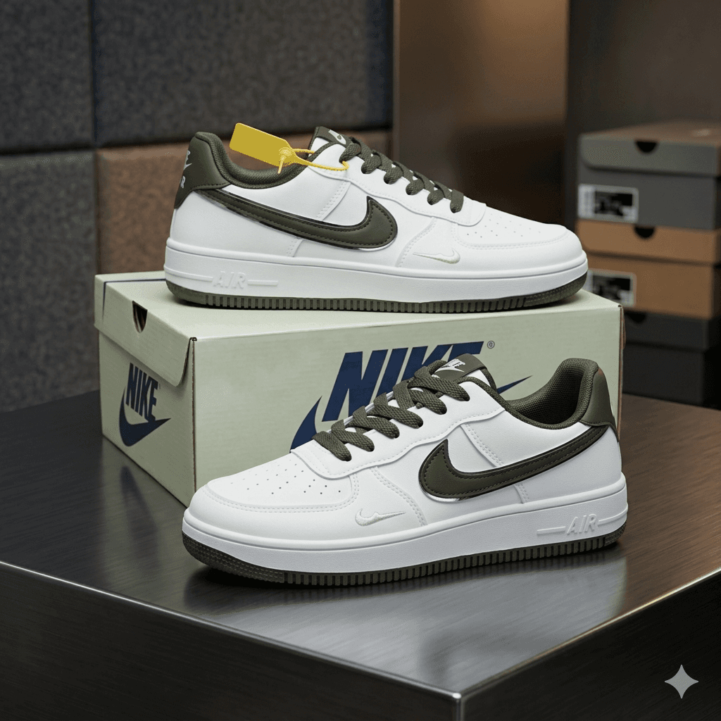 Airforce 1 Olive and white 